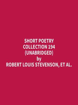 cover image of Short Poetry Collection 194 (Unabridged)